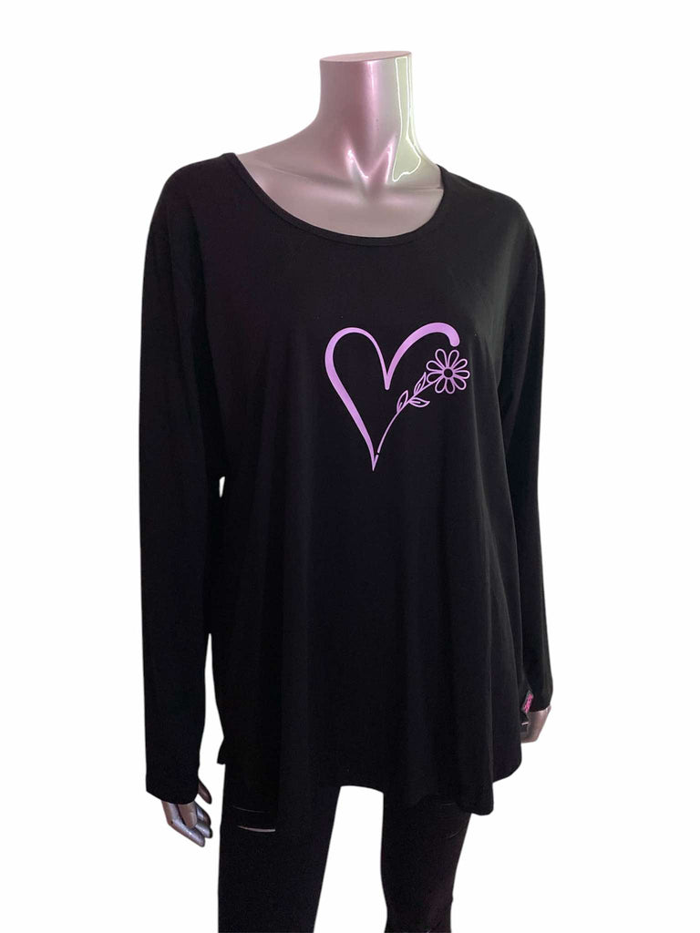 LATCH Pressed - Purple Heart on Chloe Zip Top - 2XL