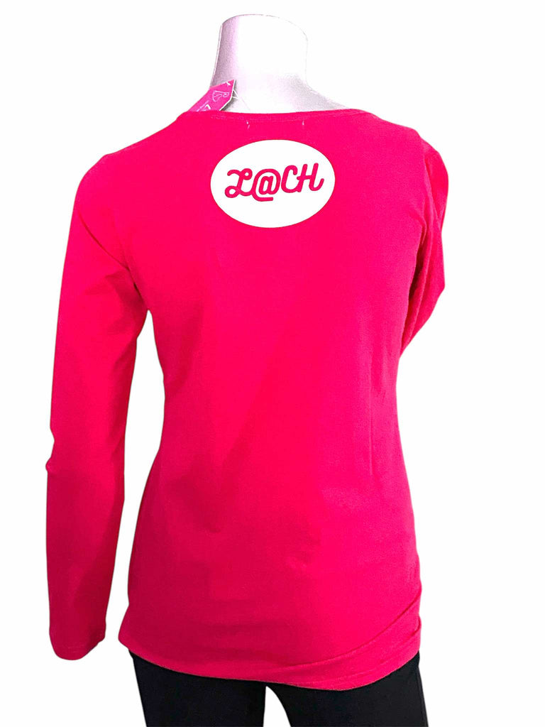 LATCH Pressed - LATCH logo on back Ella pink - SMALL