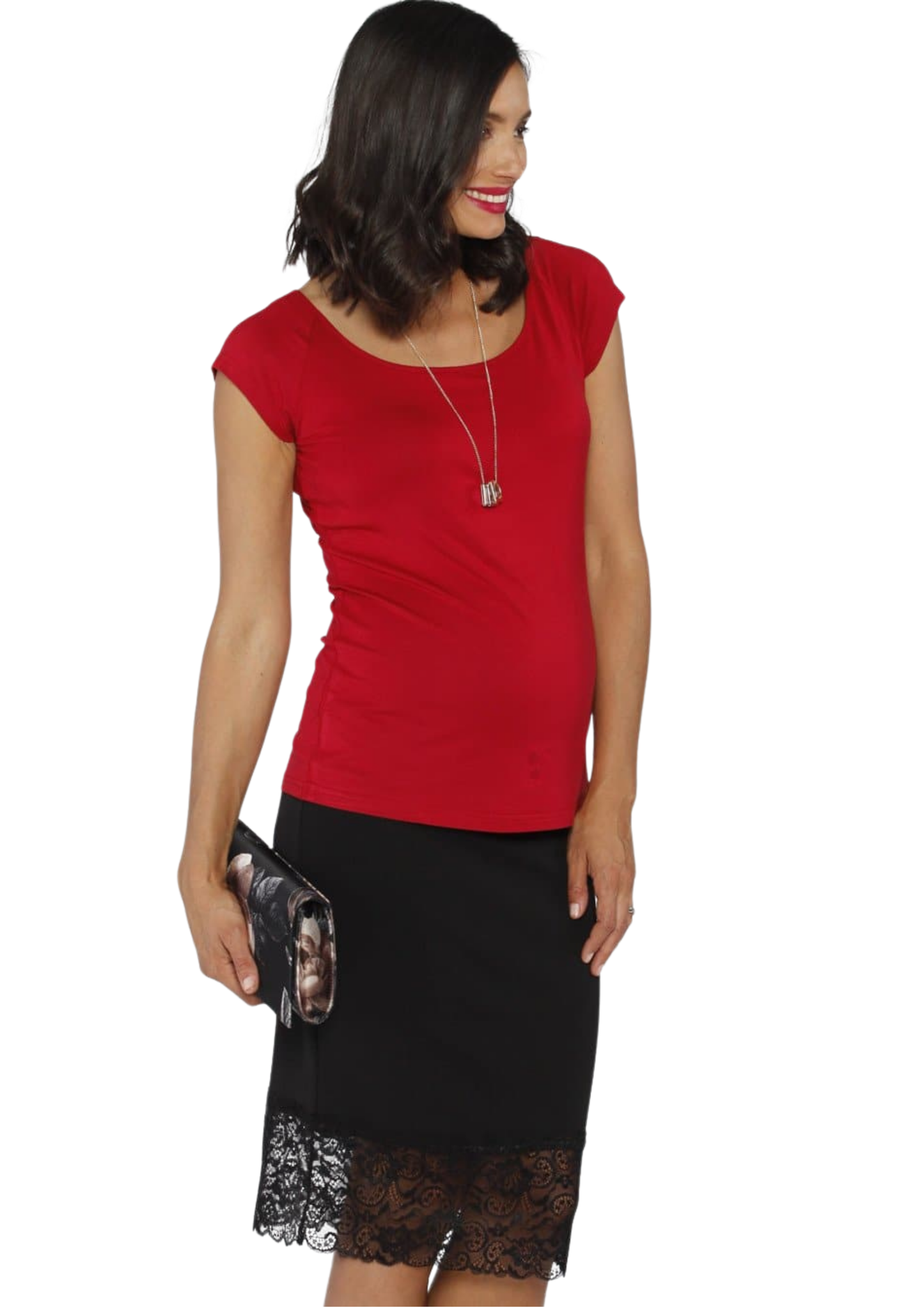 Dress Lace Detail Maternity Skirt
