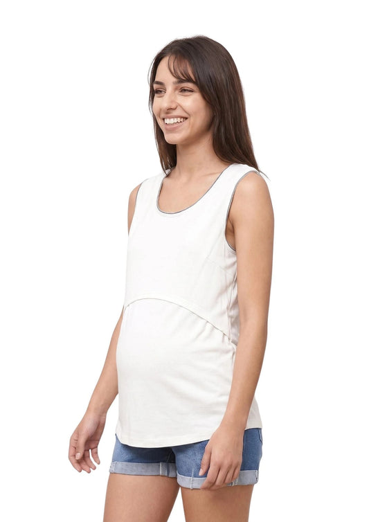 Ivy Lift Singlet - White - Latchwear