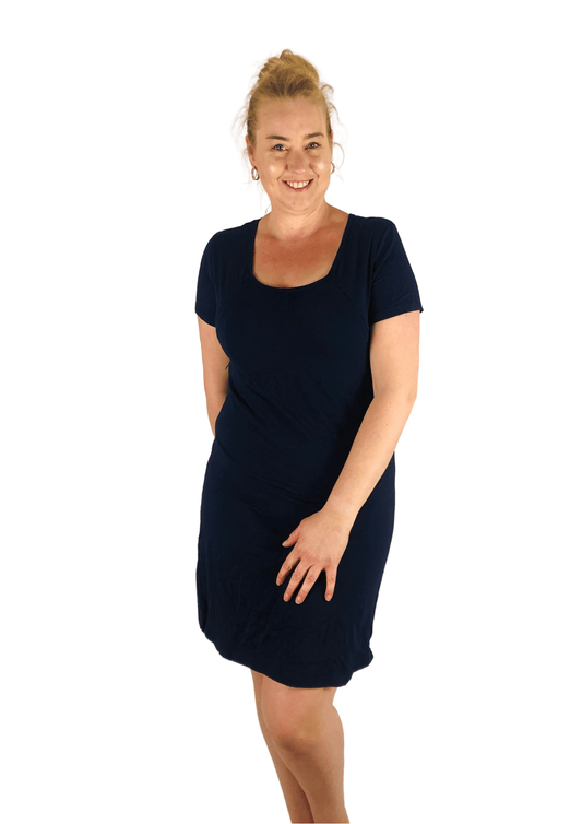 Zoey - T Dress - Navy - Latchwear