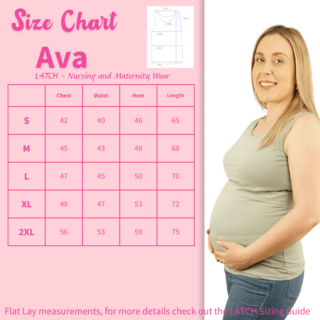 Ava Basic Singlet - Sage - Latchwear