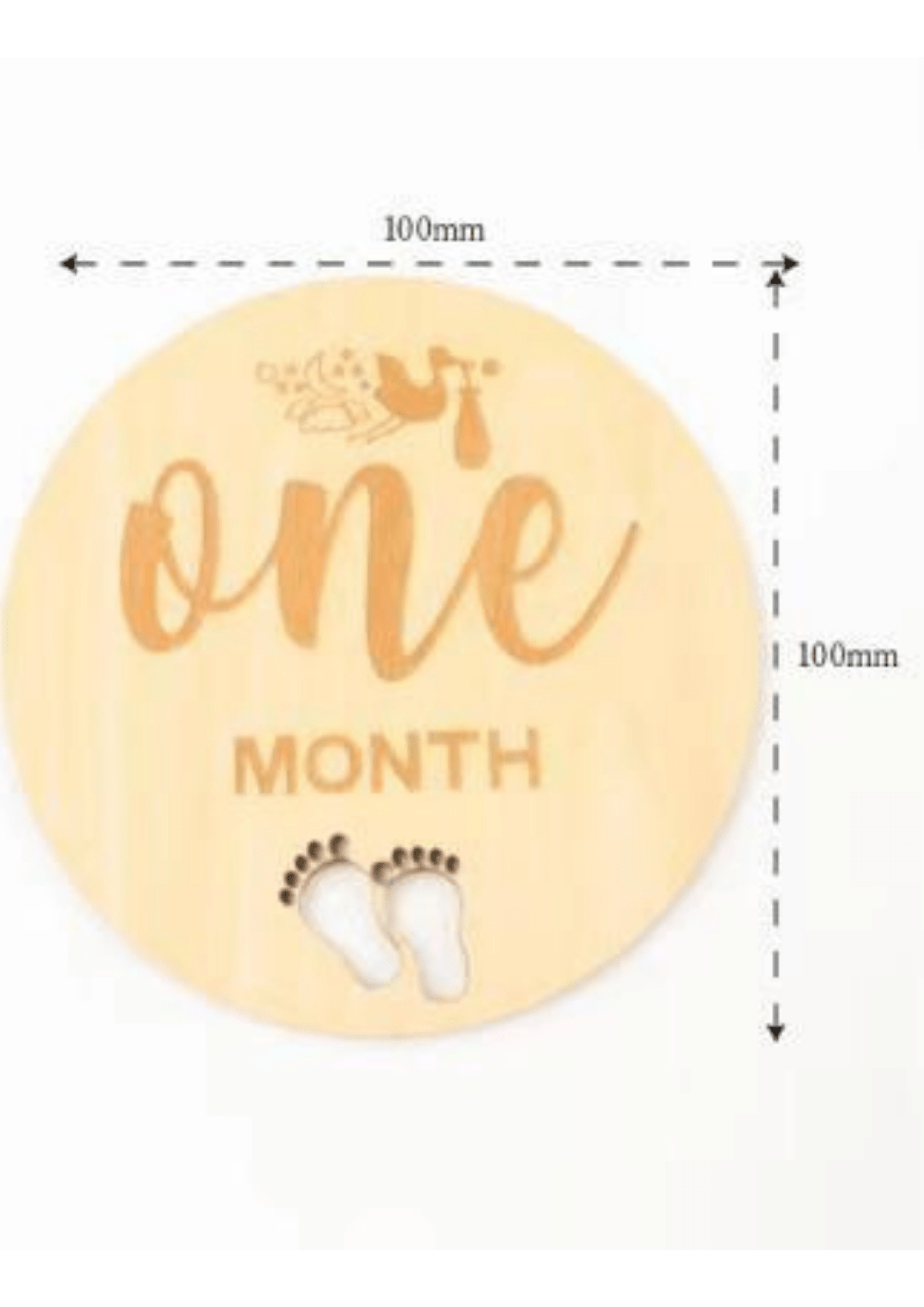Milestone Wooden Disks - 26 signs - Latchwear