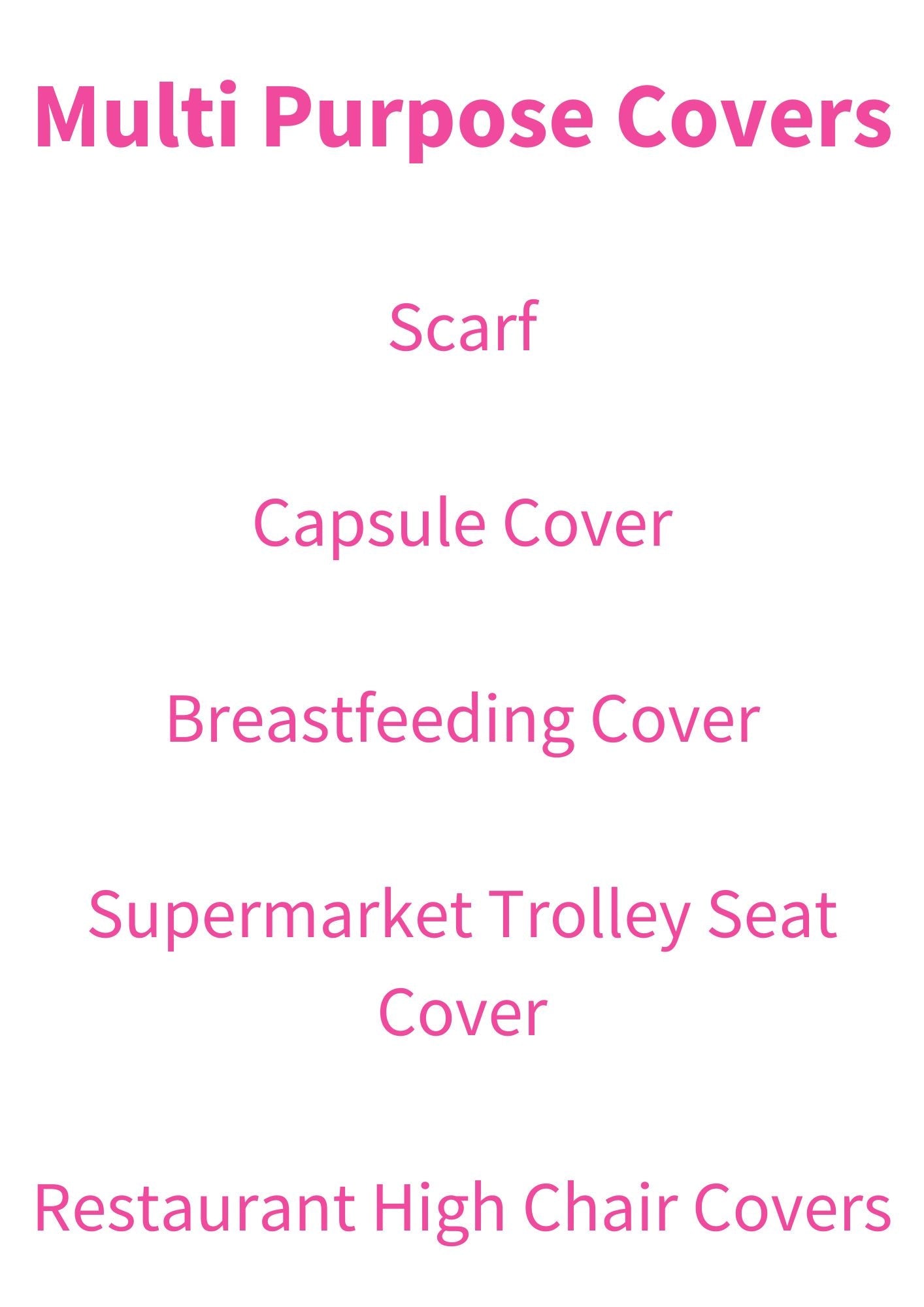 Multi Purpose Cover - Germ Pink - Latchwear