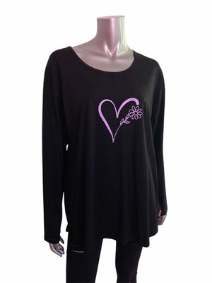 LATCH Pressed - Purple Heart on Chloe Zip Top - 2XL