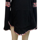 Addie Hoody - Black & Floral