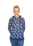 Annabelle Lightly Fleece Lined Floral Hoody