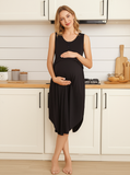 Adeline - Soft Midi Dress - Black