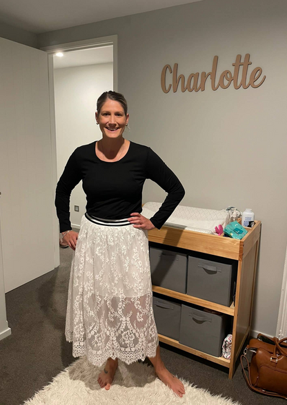 LATCH Pressed - Pretty floral with logo on Chloe Zip Top - XSmall