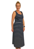 Emily - Maxi - Navy Stripe