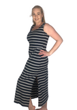 Emily - Maxi - Navy Stripe