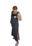 Emily - Maxi - Navy Stripe