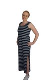 Emily - Maxi - Navy Stripe