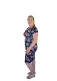 Isla - Bodycon Dress - Navy Floral