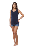 Ivy Lift Singlet - Navy