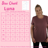 Luna - Horizontal Zip Tee - Dusky Pink