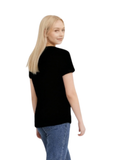 Luna - Horizontal Zip Tee - Black