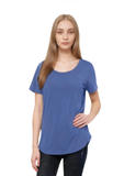 Mia Zip Tee - Blue