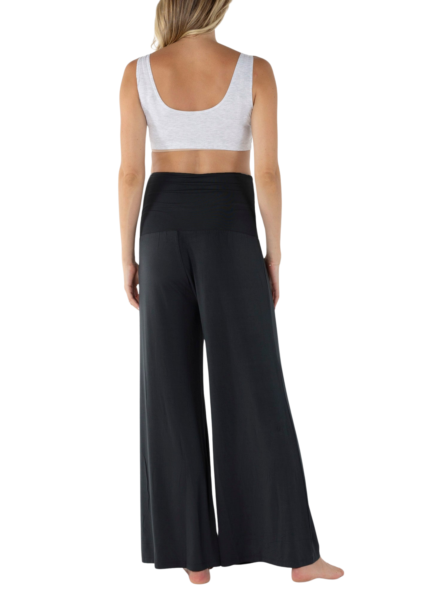 Wide Leg Bamboo Maternity Pants