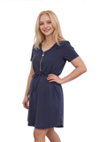 Tess Summer Dress - Navy