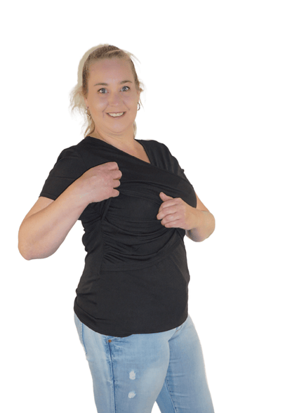 Delilah - Cross - Black - Latchwear