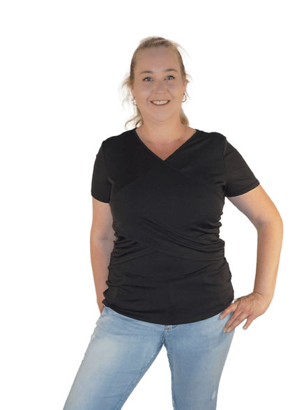 Delilah - Cross - Black - Latchwear