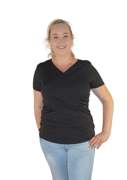 Delilah - Cross - Black - Latchwear