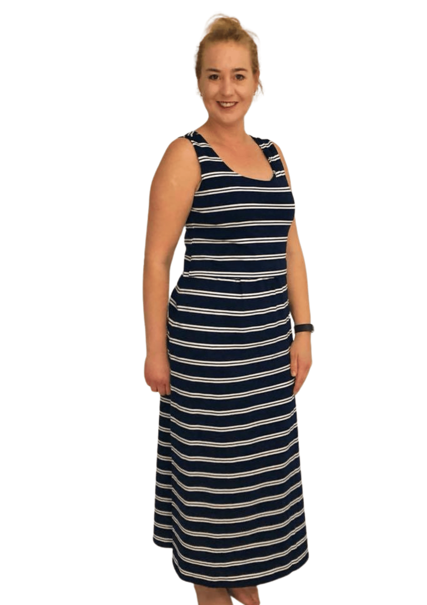Emily - Maxi - Navy Stripe - Latchwear