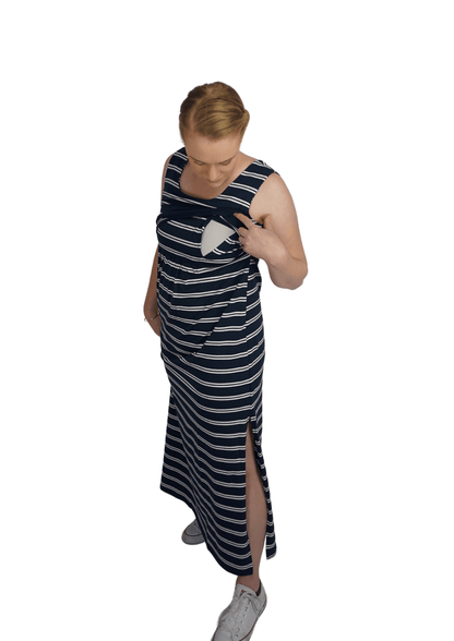 Emily - Maxi - Navy Stripe - Latchwear