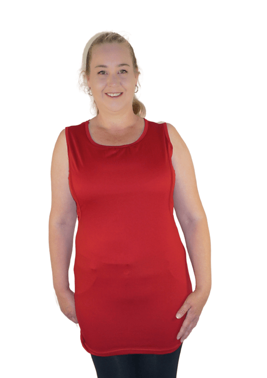 Harper - Long Tank - Wine - Latchwear