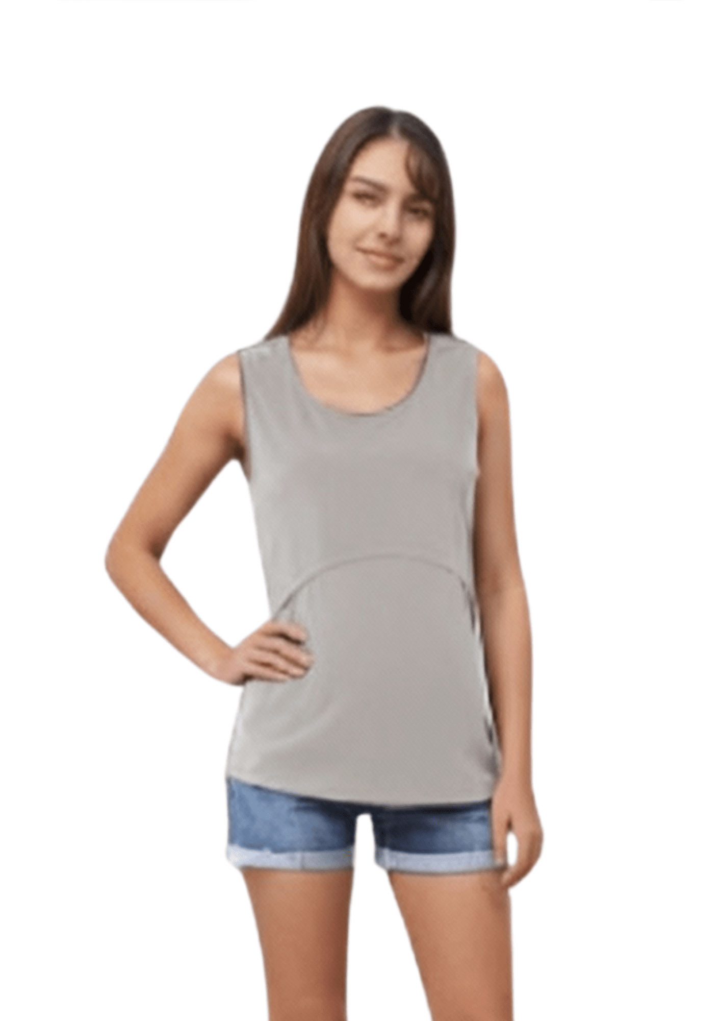 Ivy Lift Singlet - Grey - Latchwear