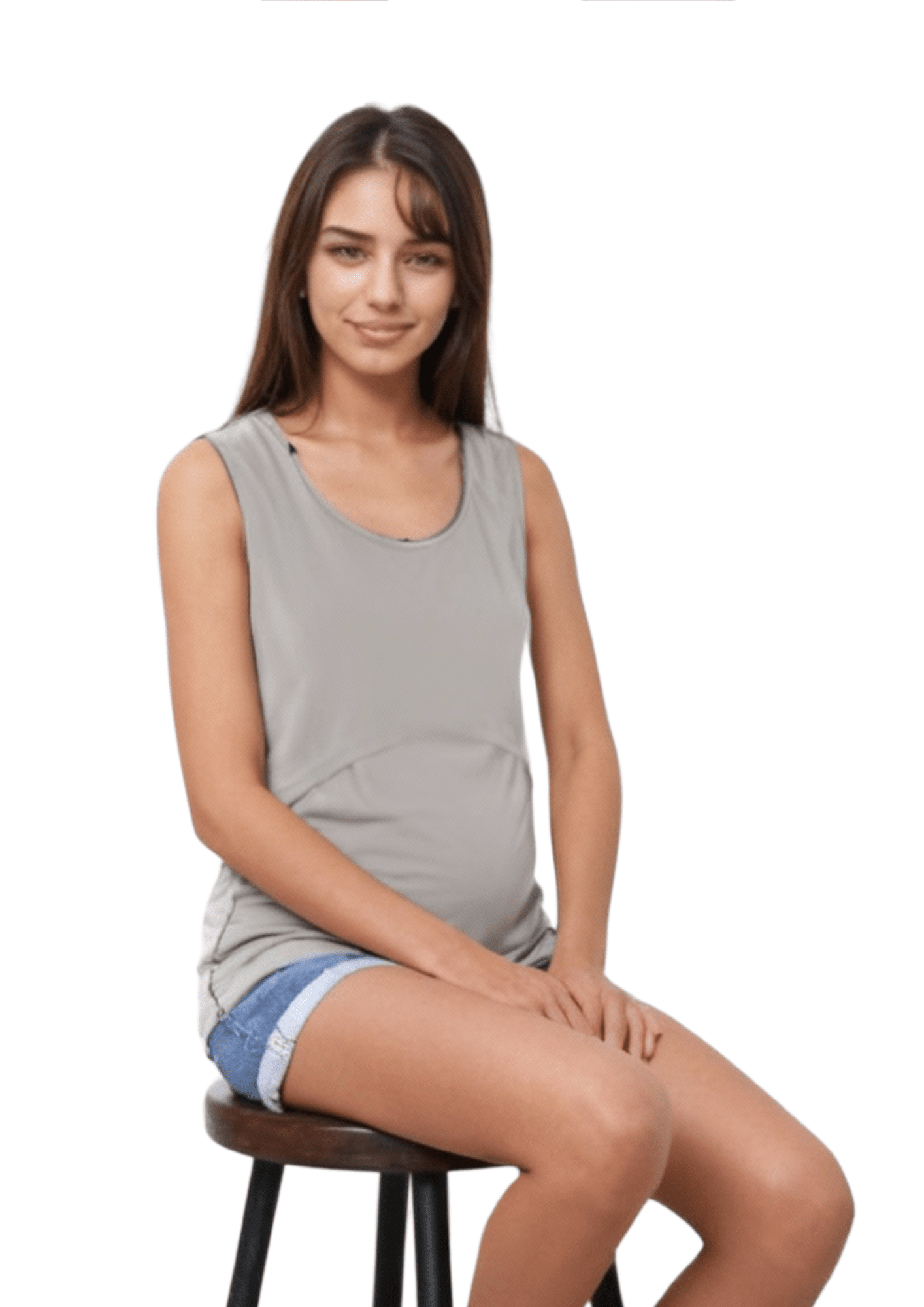 Ivy Lift Singlet - Grey - Latchwear
