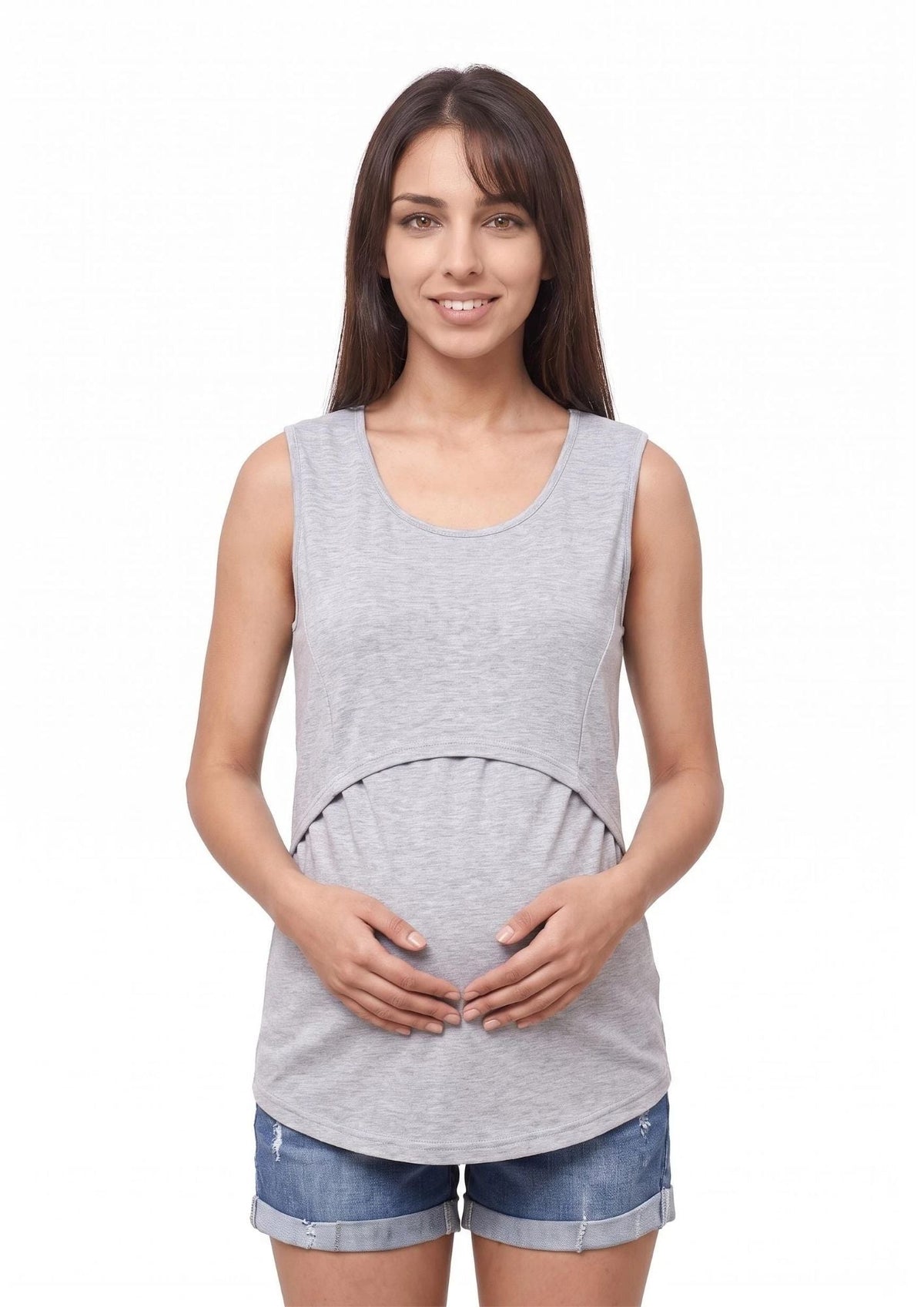 Ivy Lift Singlet - Grey - Latchwear