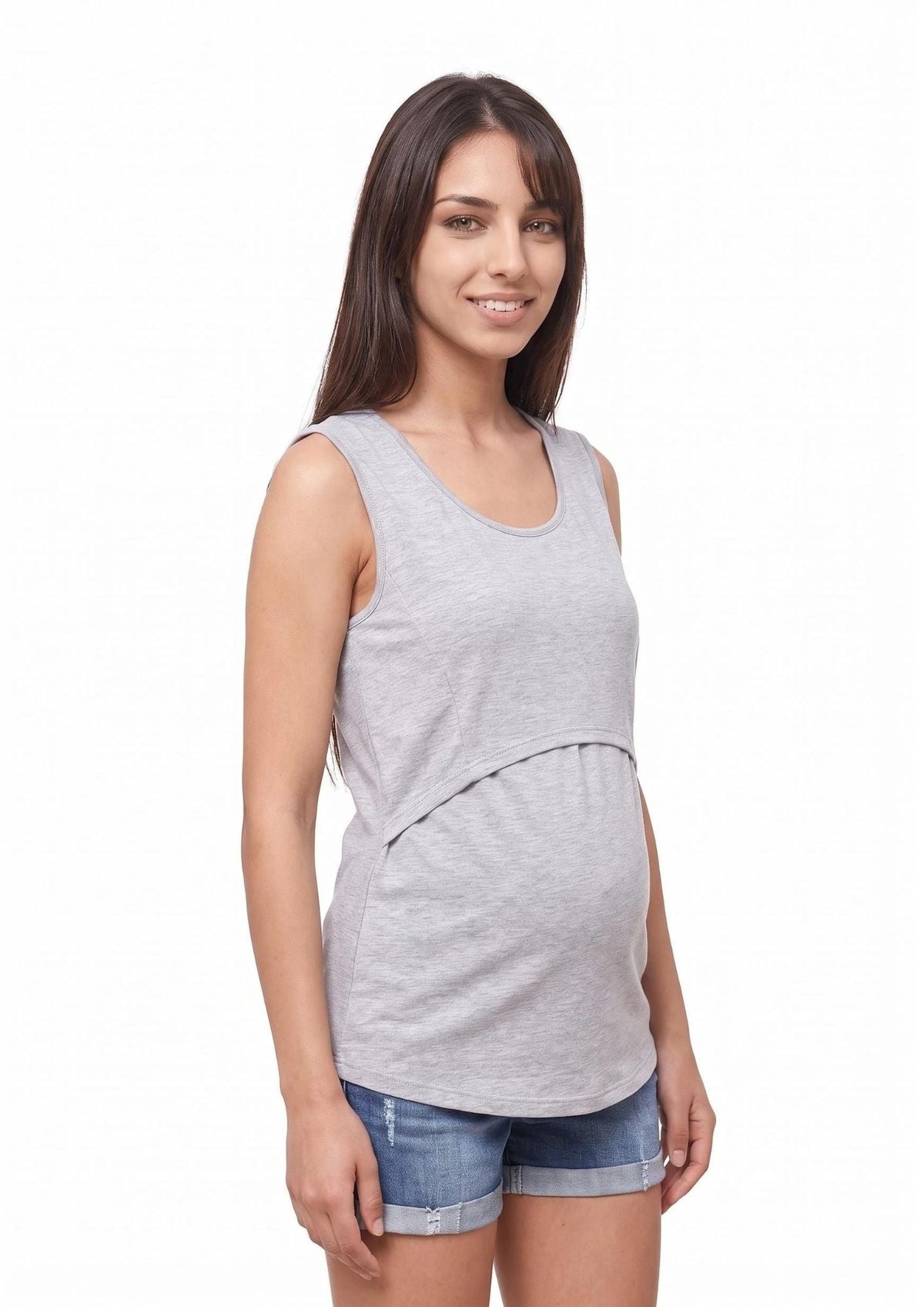 Ivy Lift Singlet - Grey - Latchwear