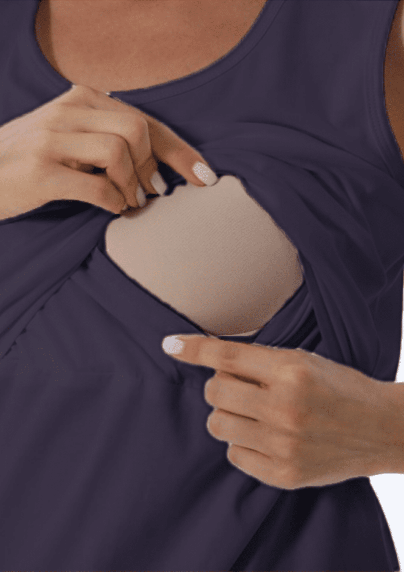 Ivy Lift Singlet - Navy - Latchwear