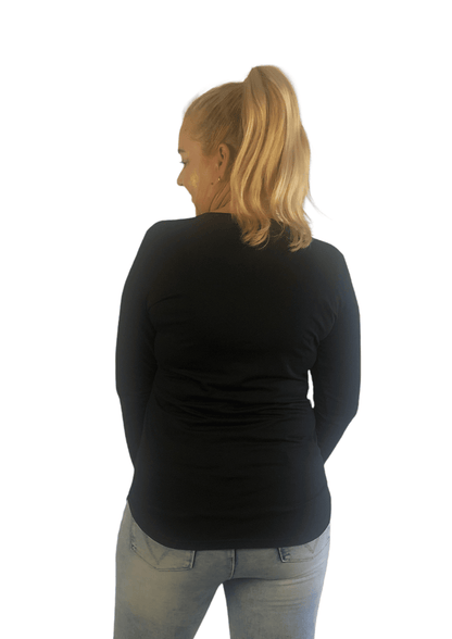 LATCH Pressed - Pretty floral with logo on Chloe Zip Top - XSmall - Latchwear