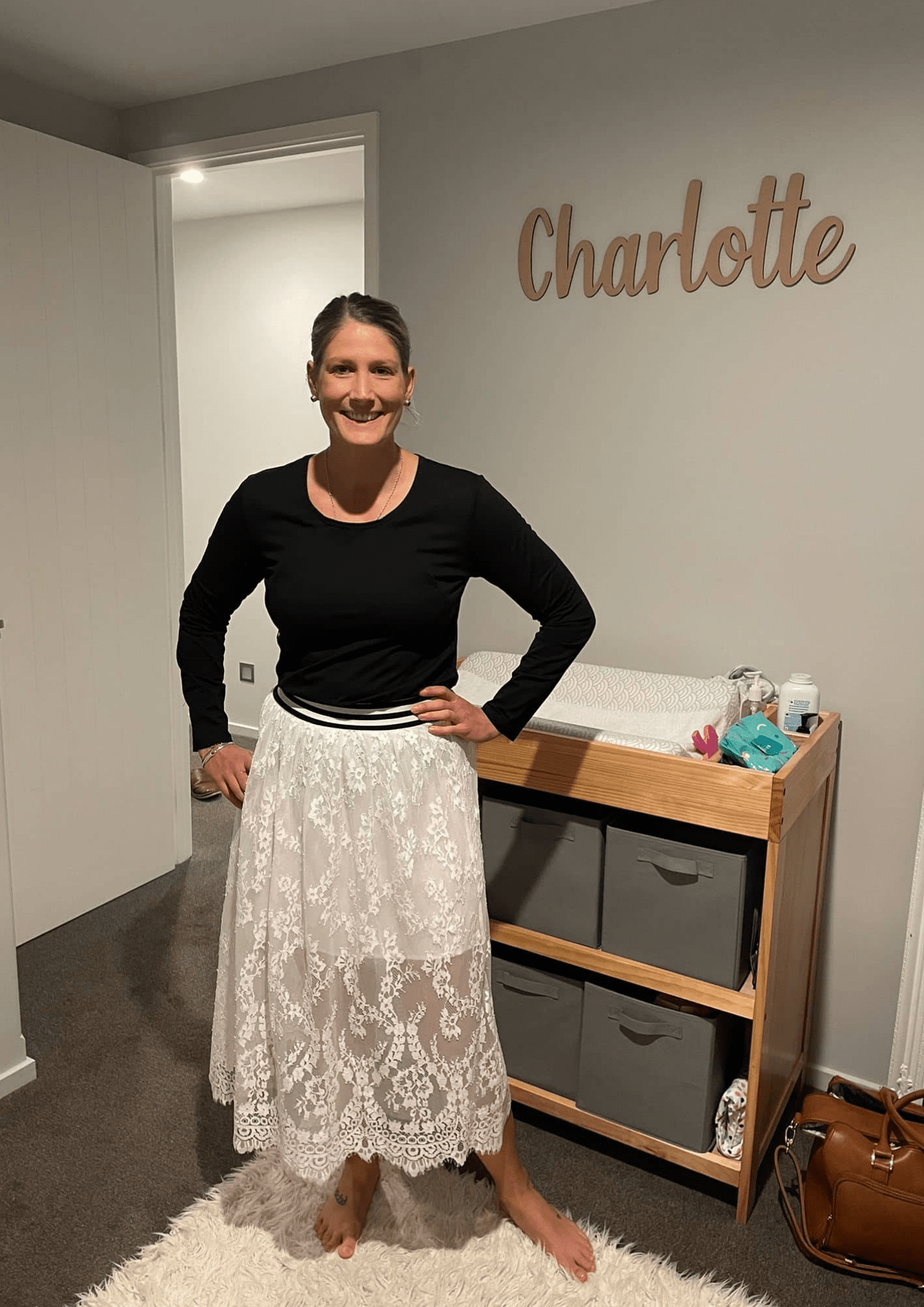 LATCH Pressed - Pretty floral with logo on Chloe Zip Top - XSmall - Latchwear