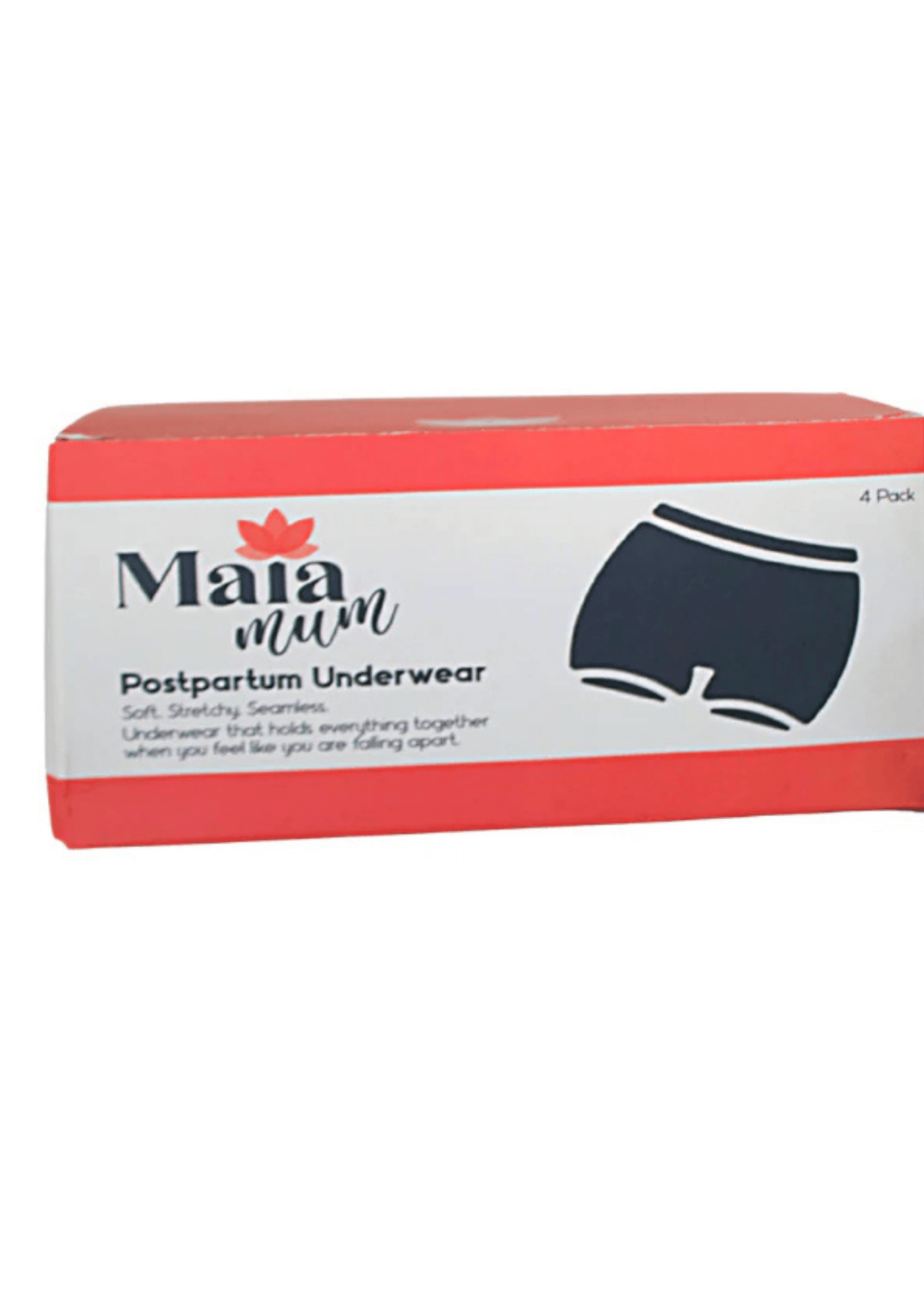 Maia Mum - Washable Short Term Use Postpartum Underwear - 4 pack - Latchwear
