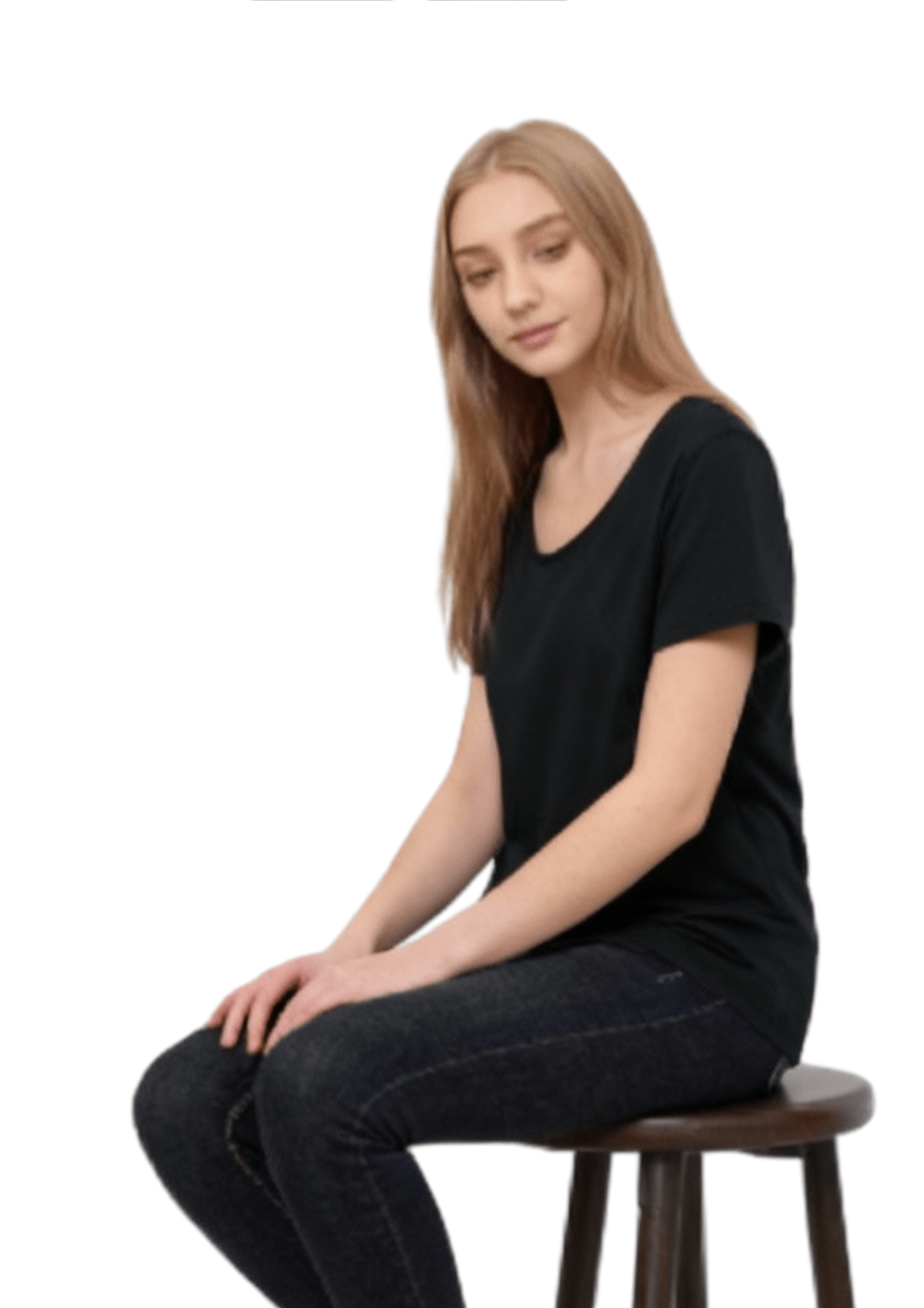 Mia Zip Tee - Black - Latchwear