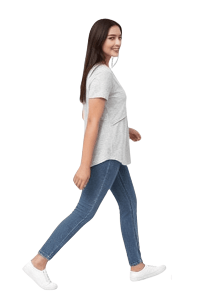 Ruby Lift Tee - Grey - Latchwear