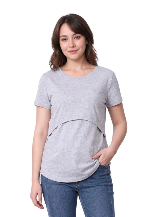 Ruby Lift Tee - Grey - Latchwear