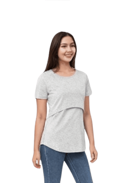 Ruby Lift Tee - Grey - Latchwear