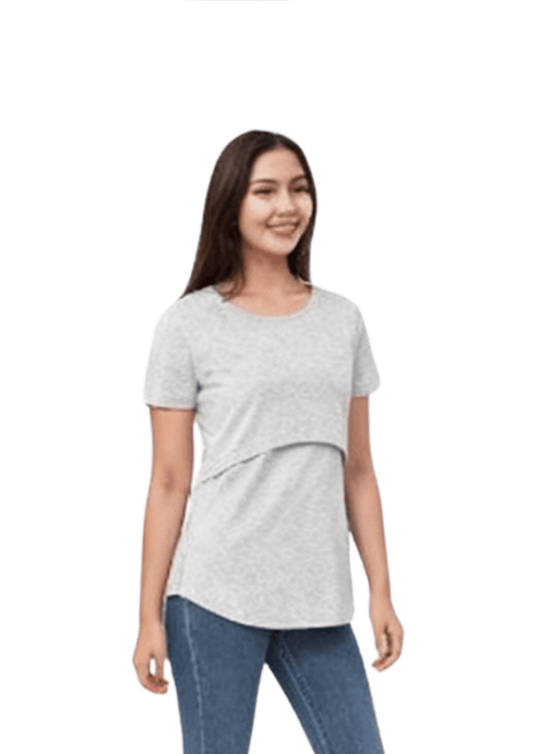 Ruby Lift Tee - Grey - Latchwear