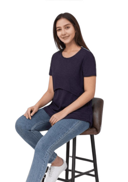 Ruby Lift Tee - Navy - Latchwear