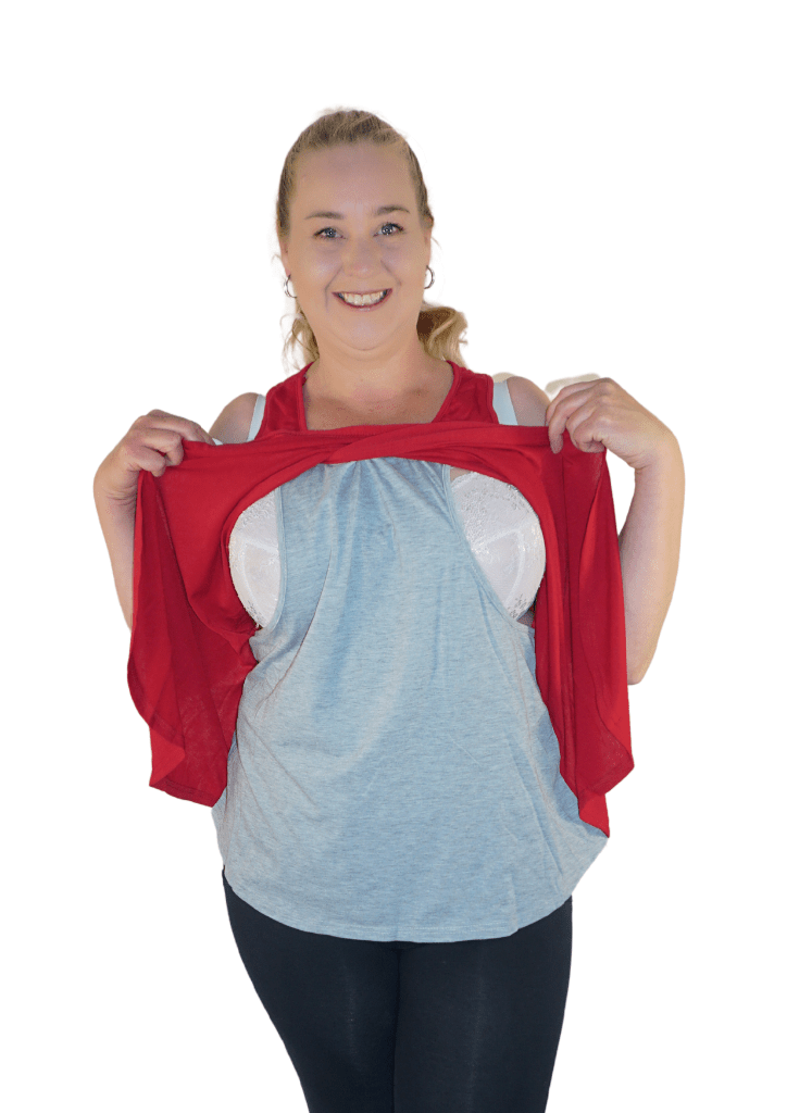 Scarlett - Petal Tank - Maroon - Latchwear