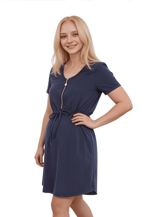 Tess Summer Dress - Navy - Latchwear