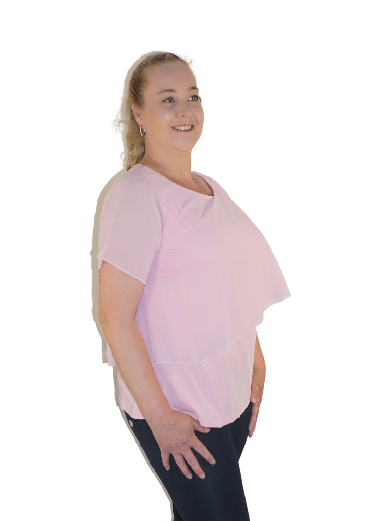 Violet - Chiffon Top - Pink - Latchwear
