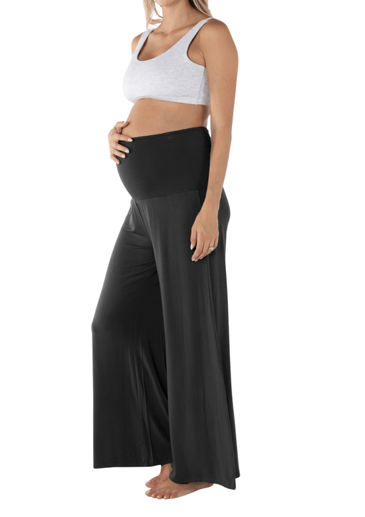 Wide Leg Bamboo Maternity Pants - Latchwear