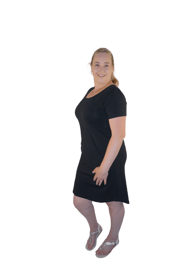 Zoey - T Dress - Black - Latchwear