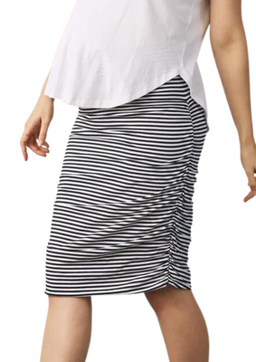 AM - Navy Stripe Skirt